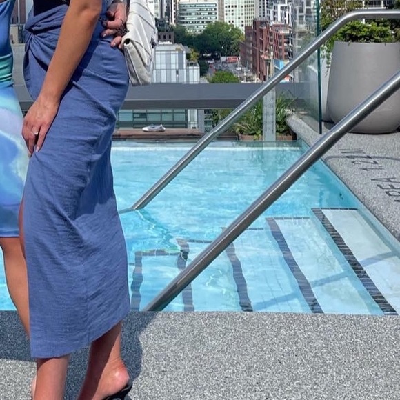 ⚡️ Zara- Textured knotted Midi Skirt - Picture 7 of 7